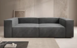 Designer Sofa Lesley 3 Sitzer in Samt