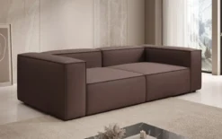 Designer Sofa Lesley 3 Sitzer in Stoff