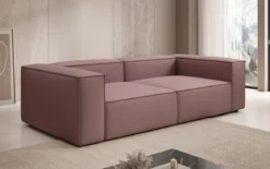 Designer Sofa Lesley 3 Sitzer in Stoff