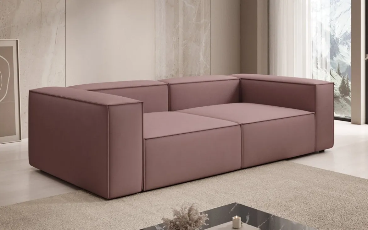 Designer Sofa Lesley 3 Sitzer in Stoff