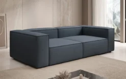 Designer Sofa Lesley 3 Sitzer in Stoff
