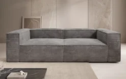 Designer Sofa Lesley 3 Sitzer in Cord