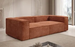 Designer Sofa Lesley 3 Sitzer in Cord