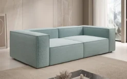 Designer Sofa Lesley 3 Sitzer in Strukturstoff