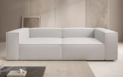 Designer Sofa Lesley 3 Sitzer in Bouclé