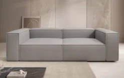 Designer Sofa Lesley 3 Sitzer in Bouclé