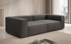 Designer Sofa Lesley 3 Sitzer in Bouclé