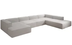 Designer Sofa Lesley U XXL in Bouclé
