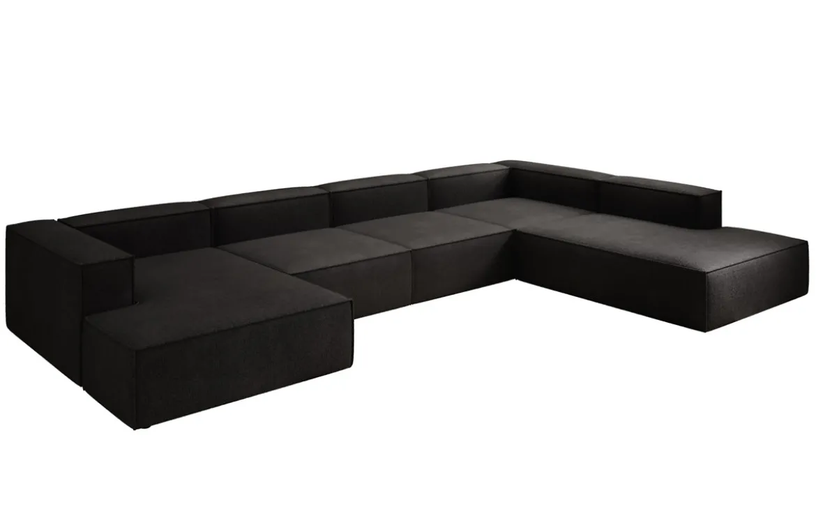 Designer Sofa Lesley U XXL in Bouclé