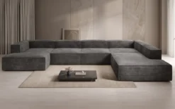 Designer Sofa Lesley U XXL in Cord