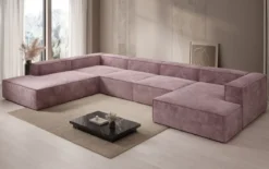 Designer Sofa Lesley U XXL in Cord