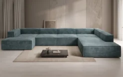Designer Sofa Lesley U XXL in Cord