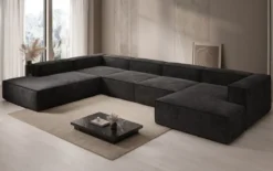 Designer Sofa Lesley U XXL in Cord