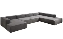 Designer Sofa Lesley U XXL in Samt