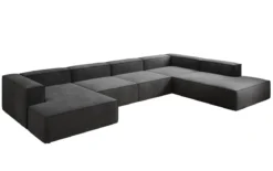 Designer Sofa Lesley U XXL in Samt