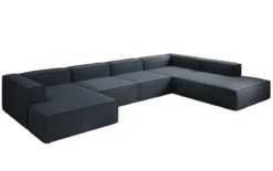 Designer Sofa Lesley U XXL in Stoff