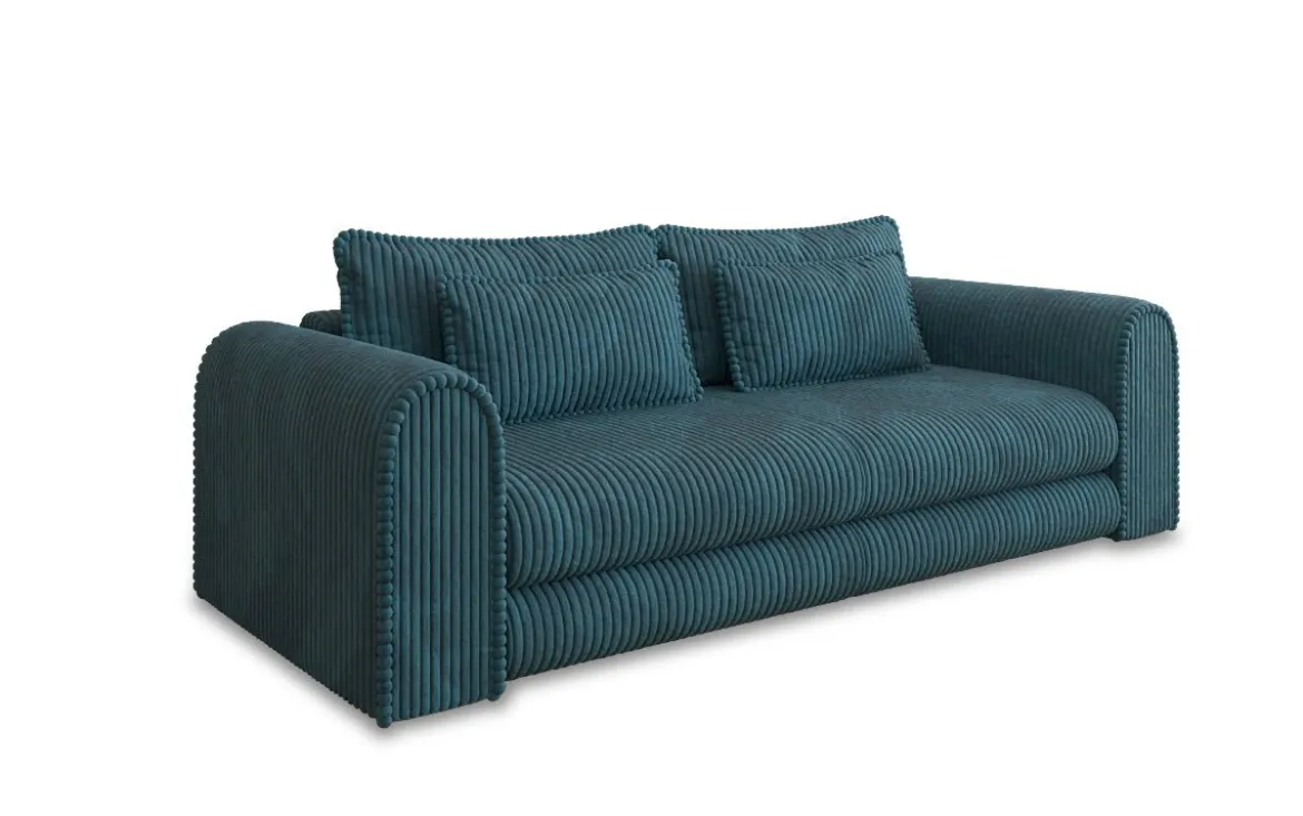 Designer Sofa Lil Buddy 3 Sitzer mit Schlaffunktion und Stauraum in Breitcord