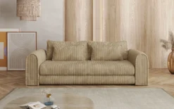 Designer Sofa Lil Buddy 3 Sitzer mit Schlaffunktion und Stauraum in Breitcord