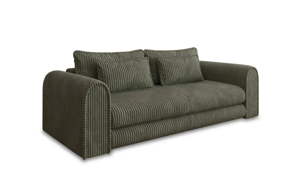 Designer Sofa Lil Buddy 3 Sitzer mit Schlaffunktion und Stauraum in Breitcord