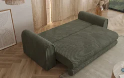 Designer Sofa Lil Buddy 3 Sitzer mit Schlaffunktion und Stauraum in Breitcord