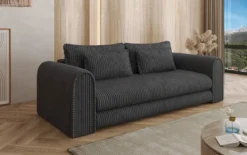 Designer Sofa Lil Buddy 3 Sitzer mit Schlaffunktion und Stauraum in Breitcord