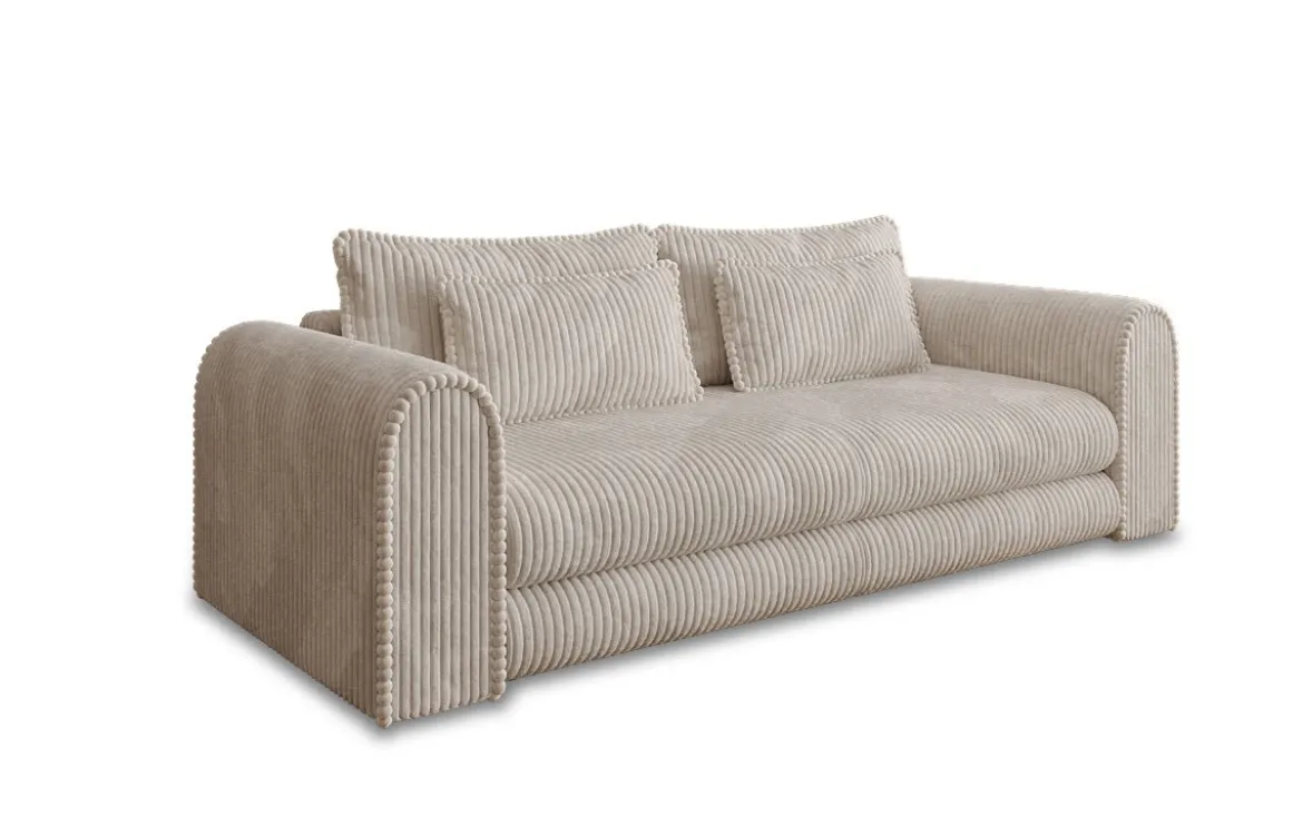 Designer Sofa Lil Buddy 3 Sitzer mit Schlaffunktion und Stauraum in Breitcord