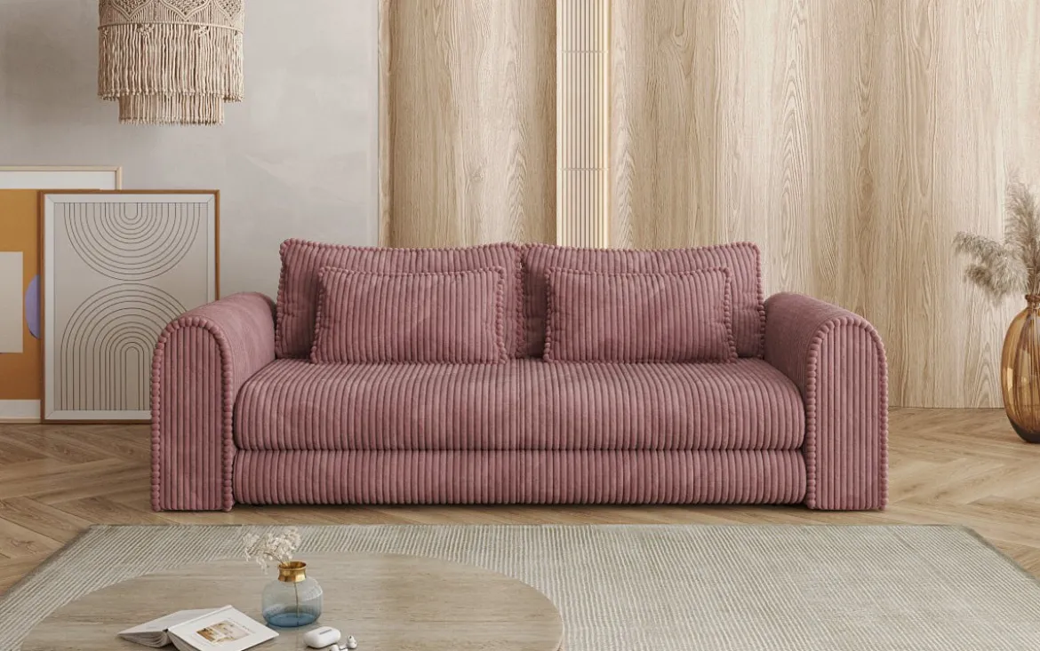 Designer Sofa Lil Buddy 3 Sitzer mit Schlaffunktion und Stauraum in Breitcord