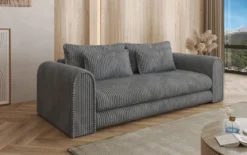 Designer Sofa Lil Buddy 3 Sitzer mit Schlaffunktion und Stauraum in Breitcord