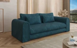 Designer Sofa Lil Buddy 3 Sitzer mit Schlaffunktion und Stauraum in Breitcord