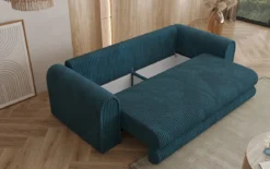 Designer Sofa Lil Buddy 3 Sitzer mit Schlaffunktion und Stauraum in Breitcord