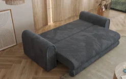 Designer Sofa Lil Buddy 3 Sitzer mit Schlaffunktion und Stauraum in Breitcord