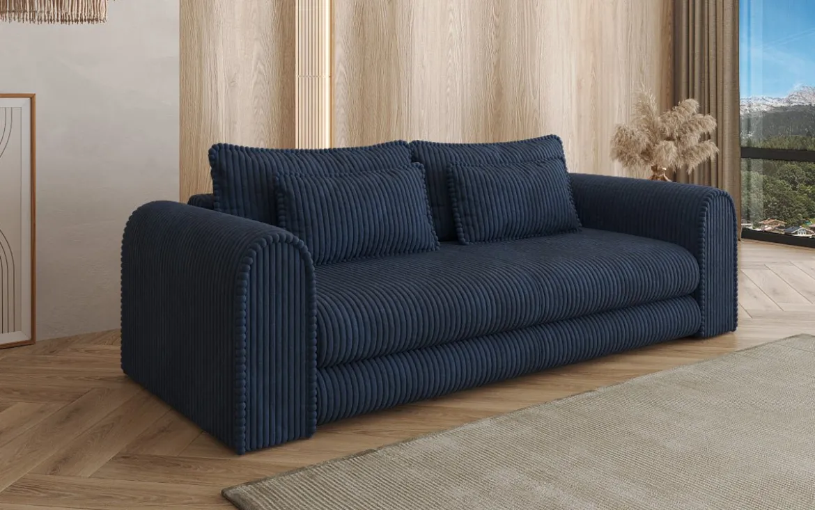 Designer Sofa Lil Buddy 3 Sitzer mit Schlaffunktion und Stauraum in Breitcord