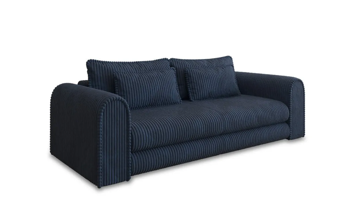 Designer Sofa Lil Buddy 3 Sitzer mit Schlaffunktion und Stauraum in Breitcord