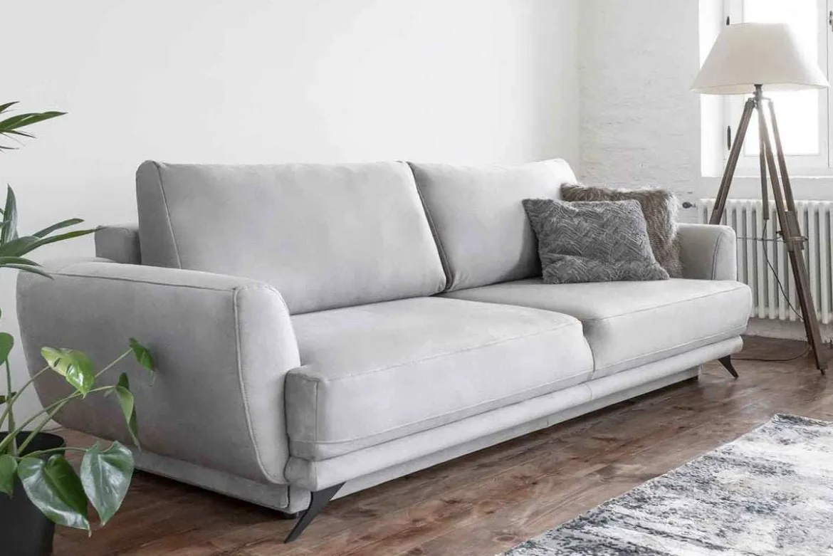 Designer Sofa Megan mit Schlaffunktion und Stauraum