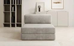 Designer Sofa Mittelmodul Lazy in Samt