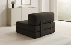 Designer Sofa Mittelmodul Lazy in Samt