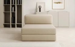 Designer Sofa Mittelmodul Lazy in Bouclé