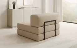 Designer Sofa Mittelmodul Lazy in Bouclé