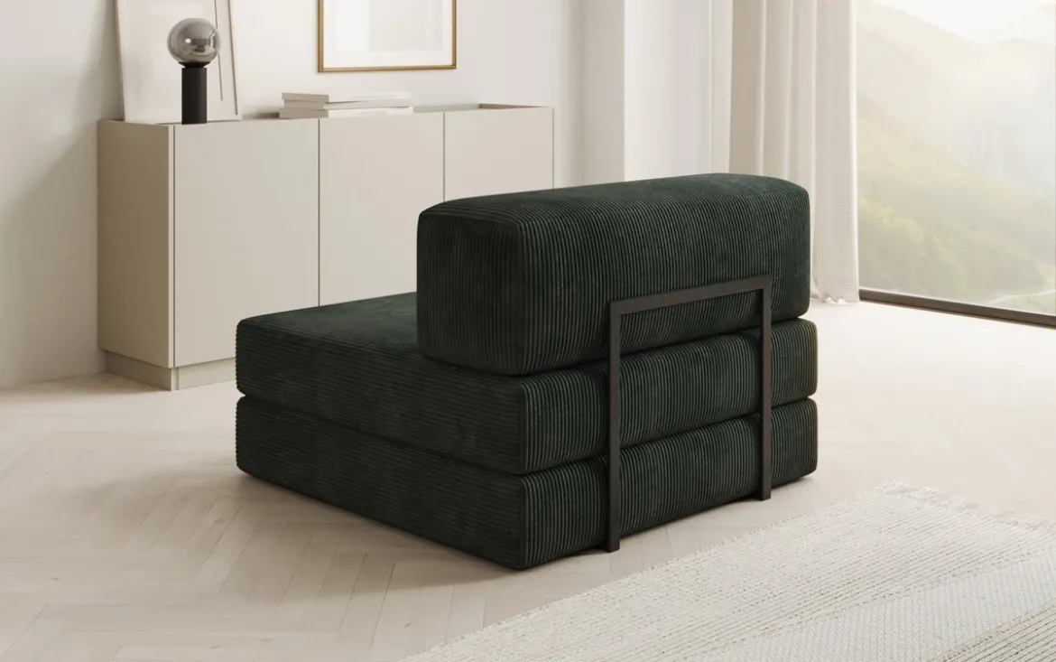 Designer Sofa Mittelmodul Lazy in Cord