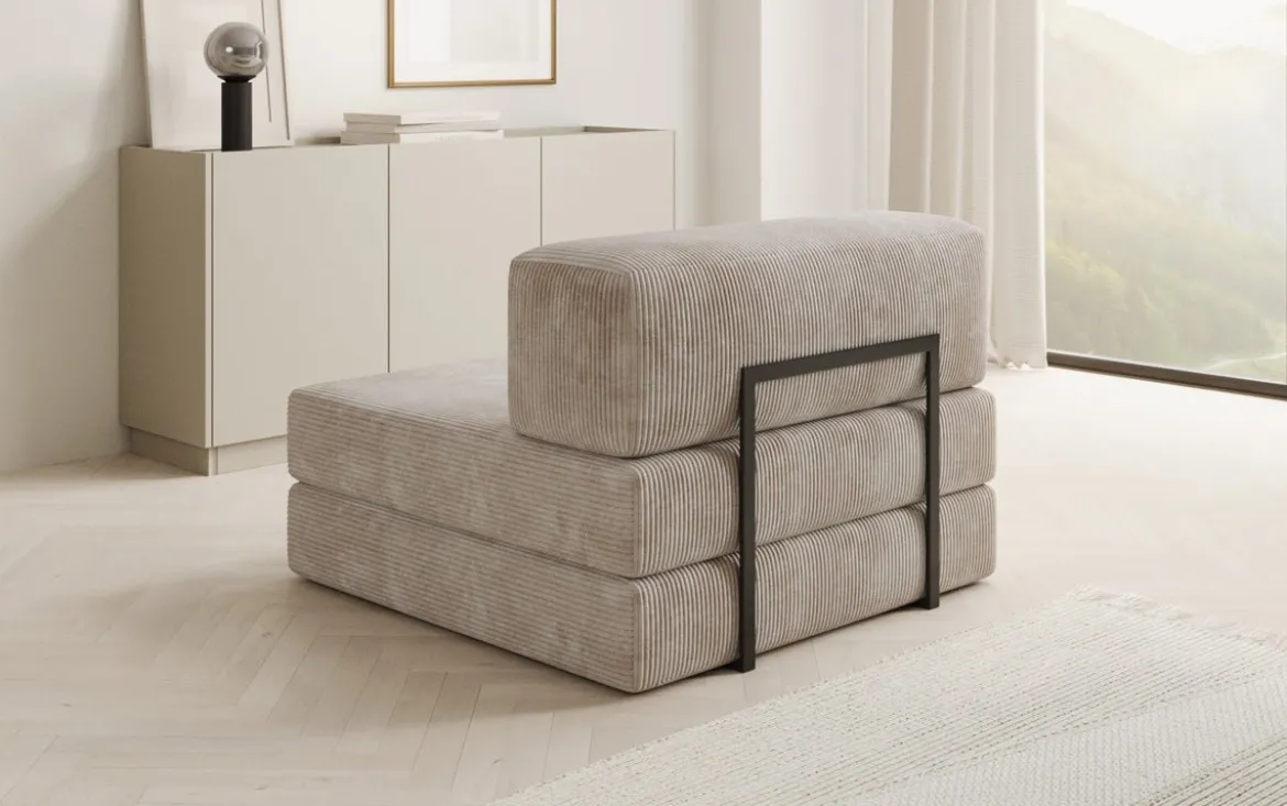 Designer Sofa Mittelmodul Lazy in Cord