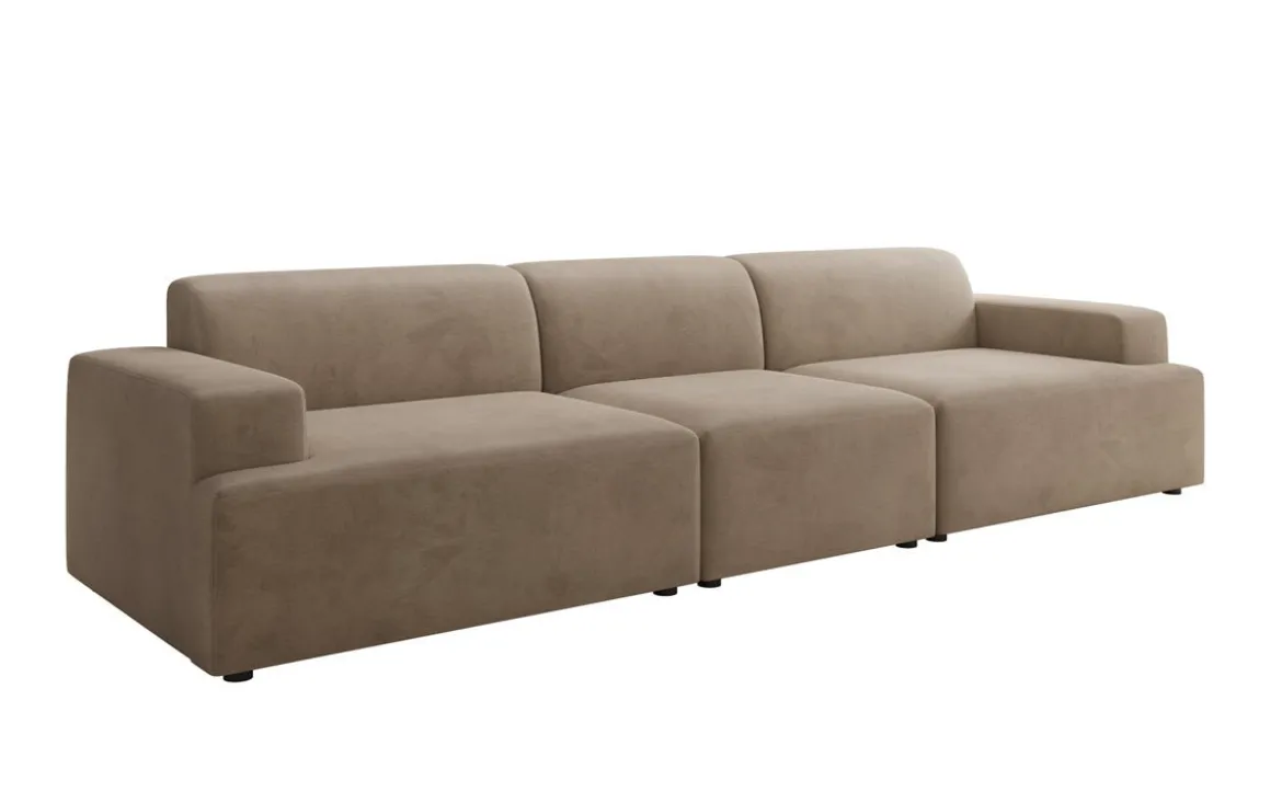 Designer Sofa Monza 3 Sitzer XXL in Samt
