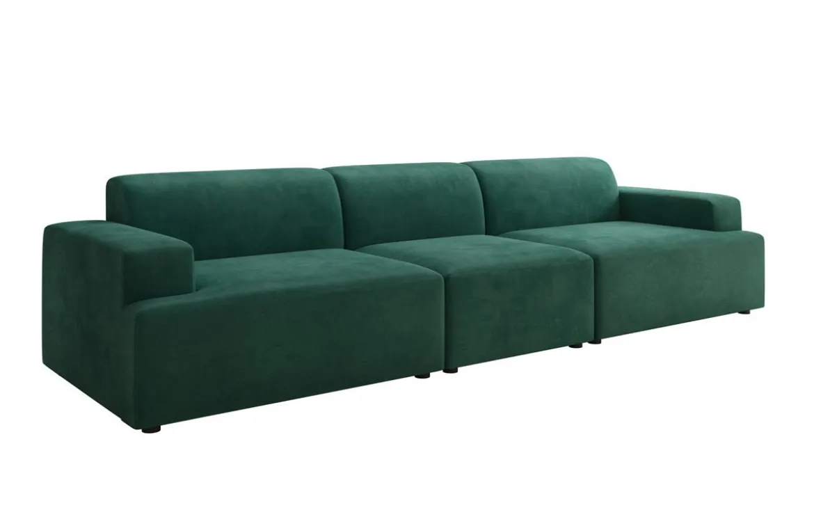 Designer Sofa Monza 3 Sitzer XXL in Samt