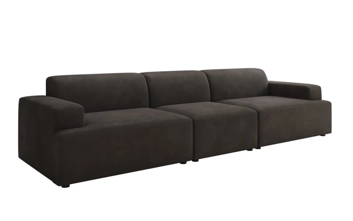 Designer Sofa Monza 3 Sitzer XXL in Samt