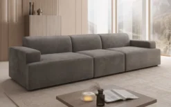 Designer Sofa Monza 3 Sitzer XXL in Samt