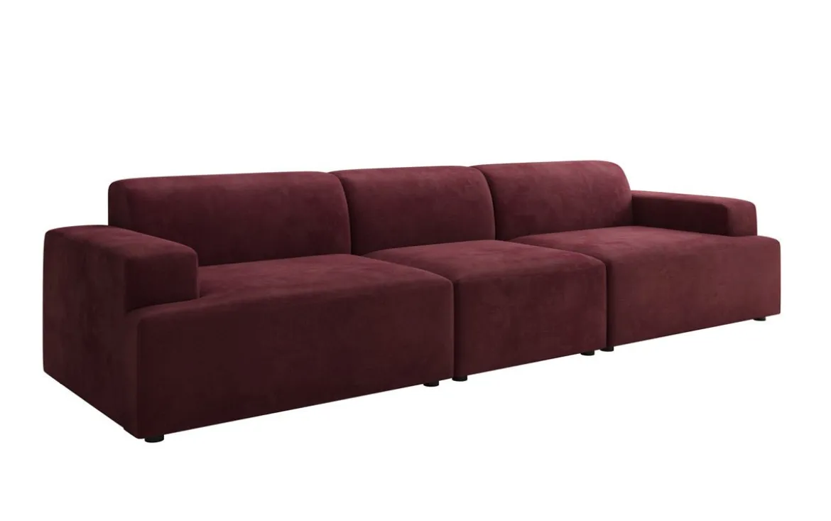 Designer Sofa Monza 3 Sitzer XXL in Samt
