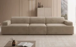 Designer Sofa Monza 3 Sitzer XXL in Samt