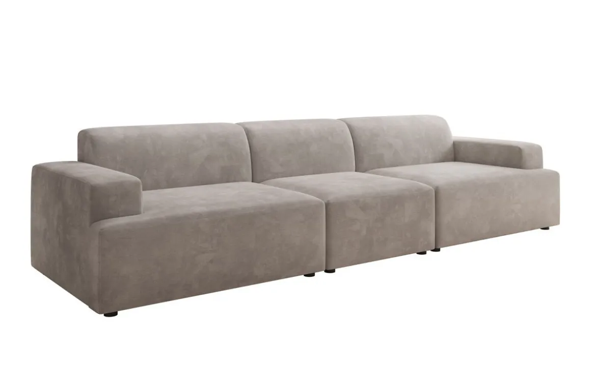 Designer Sofa Monza 3 Sitzer XXL in Samt