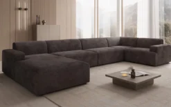 Designer Sofa Monza U XXL in Cord