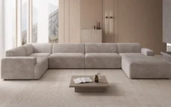 Designer Sofa Monza U XXL in Cord