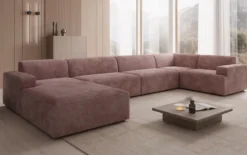 Designer Sofa Monza U XXL in Cord